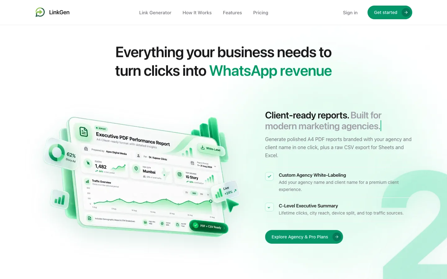 LinkGen — WhatsApp Link & Attribution Platform screenshot 5